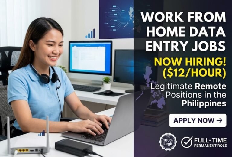 Work From Home Data Entry Jobs in the Philippines – Now Hiring ($12/Hour)